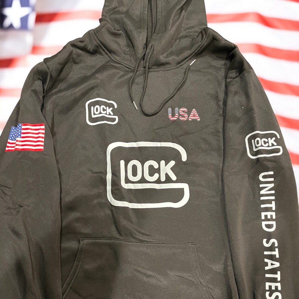 Heavy hooded patriotic sweatshirt